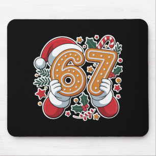 Six Seven Gingerbread Cookies For 6 7 Christmas De Mouse Pad