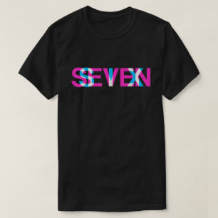 Six Seven Glitch Optical Illusion Meme Art T-Shirt