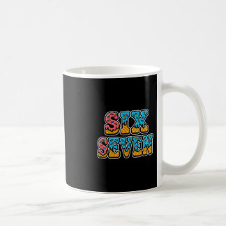 Six Seven Ice Cream Drip 67 Gen Alpha Funny Coffee Mug