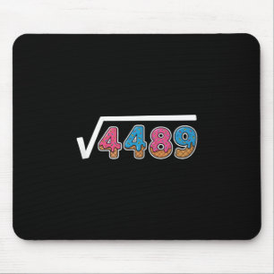 Six Seven Ice Cream Drip Cool Meme 67 Funny Square Mouse Pad