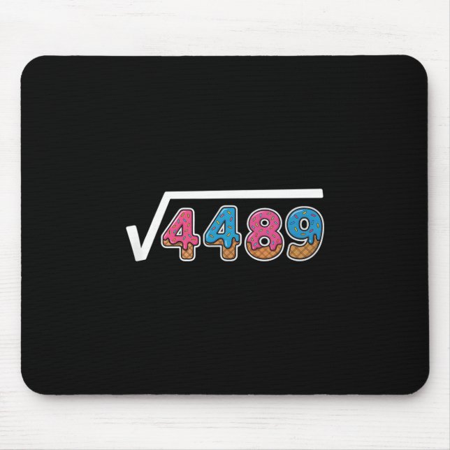 Six Seven Ice Cream Drip Cool Meme 67 Funny Square Mouse Pad (Front)