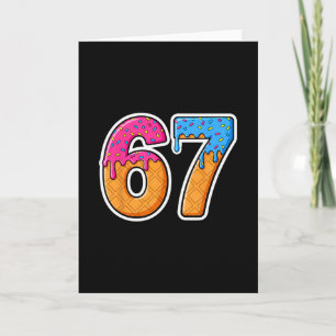 Six Seven Ice Cream Drip Gen Alpha Slang 6 7 Trend Card