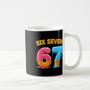 Six Seven Ice Cream Drip Gen Alpha Slang 6 7 Trend Coffee Mug