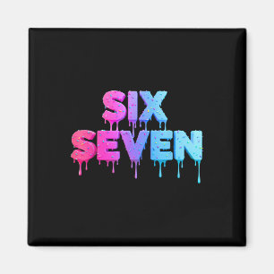 Six Seven Ice Cream Drip Gen Alpha Slang 6 7 Trend Magnet