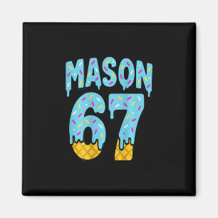 Six Seven Ice Cream Drip Mason 67 Meme Halloween ( Magnet