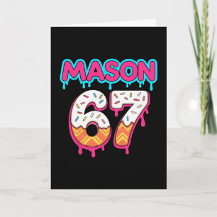 Six Seven Ice Cream Drip Sport 67 Mason Meme  Card