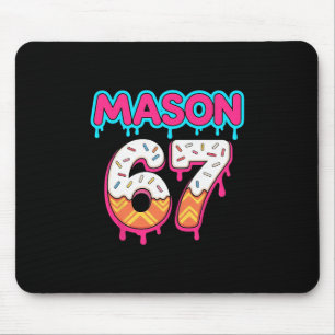 Six Seven Ice Cream Drip Sport 67 Mason Meme Mouse Pad