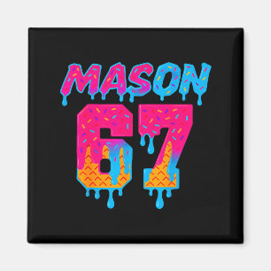 Six Seven Ice Cream Drip Srt 67 Mason Meme Magnet