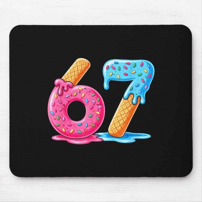 Six seven ice cream  mouse pad (Front)