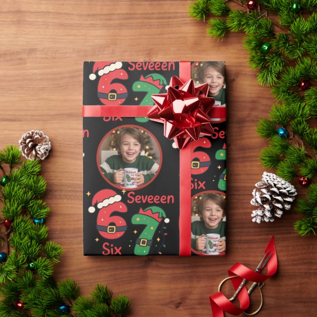 “Six Seven” Kids Birthday Wrapping Paper (Holiday Gift)