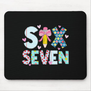 Six Seven Meme 67 Teacher Women Students Kids 6-7 Mouse Pad