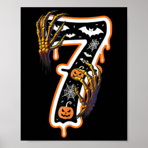 Six Seven Meme 6 7 67 Halloween Thanksgiving Coupl Poster