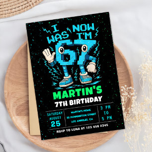 Six Seven Meme 6 7 Birthday Invitation