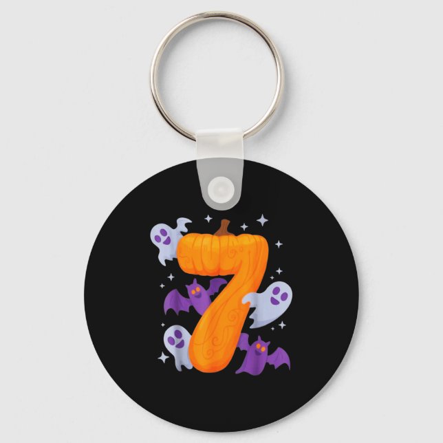 Six Seven Meme 6 7 Halloween Costume  Key Ring (Front)