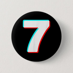 Six Seven Meme 7 Costume Halloween Couples Matchin 6 Cm Round Badge