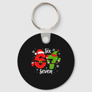 Six Seven Meme Christmas 67 Xmas Key Ring