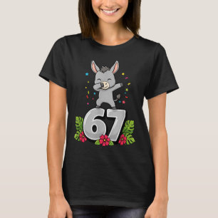 Six Seven Meme Dabbing Baby 67 Funny Gen Z Apha  T-Shirt