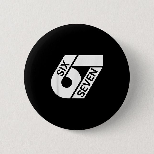 Six Seven Meme Funny  6 Cm Round Badge (Front)