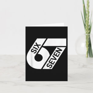 Six Seven Meme Funny  Card