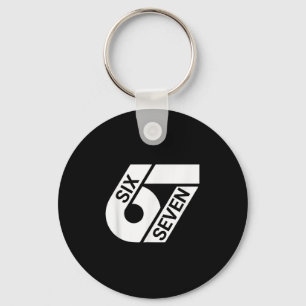 Six Seven Meme Funny Key Ring
