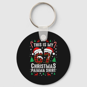 Six Seven Meme Gen Alpha Slang Brainrot Quote Key Ring