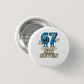 Six Seven Meme Gen Z 3 Cm Round Badge