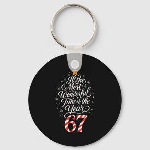 Six Seven Meme Its The Most Wonderful Time 67 Chri Key Ring