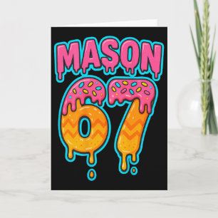 Six Seven Meme Mason 67 Ice Cream Drip Funny (on B Card