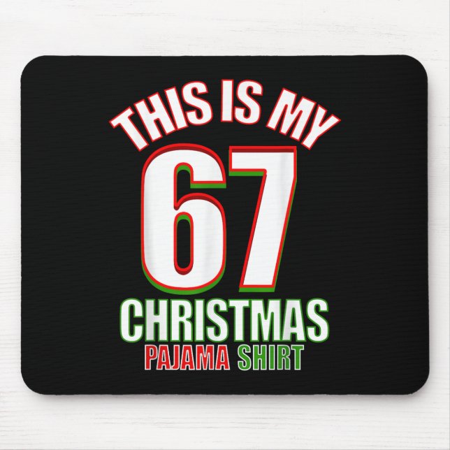 Six Seven Meme  Mouse Pad (Front)