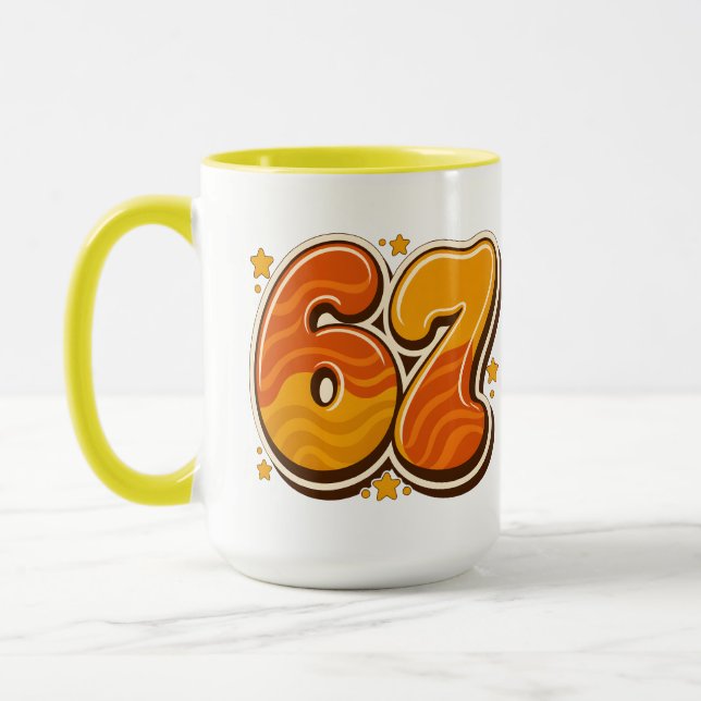 Six Seven Meme Mug (Left)