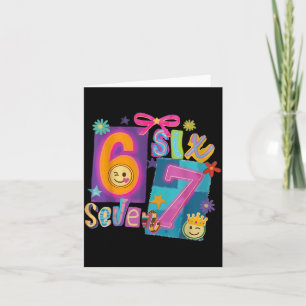 Six Seven Meme Number 67 Player Or 67th Birthday G Card
