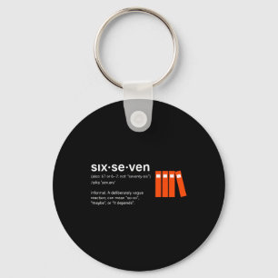 Six Seven Meme Reading Book Lover 6-7 Funny 67 Def Key Ring