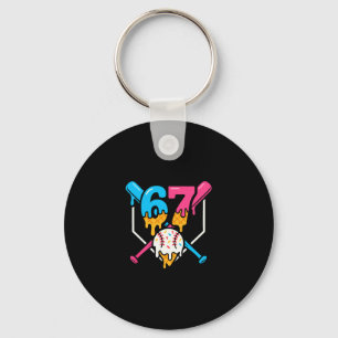 Six Seven Sell Ice Cream Drip Cool 67 Gen Alpha Sl Key Ring