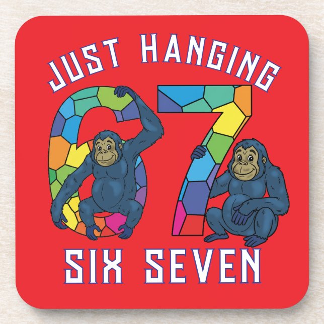 six seven T-Shirt Coaster (Front)