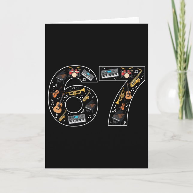 Six Seven Trending 67 Musical Lovers  Card (Front)