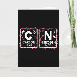 Six Seven Valentine Carbon-nitrogen 67 Science Tea Card