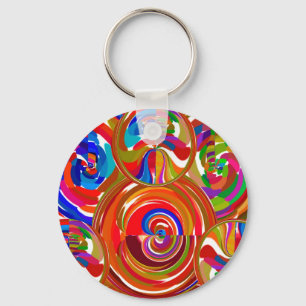 Six Sigma Circles - Reiki Colour Therapy Plates V8 Key Ring