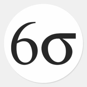 Six Sigma (Lean Six Sigma) Classic Round Sticker