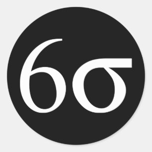 Six Sigma (Lean Six Sigma) Classic Round Sticker