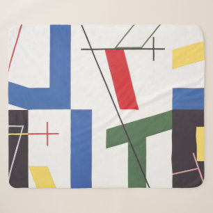 Six Spaces with Crosses Sophie Taeuber-Arp Sherpa Blanket