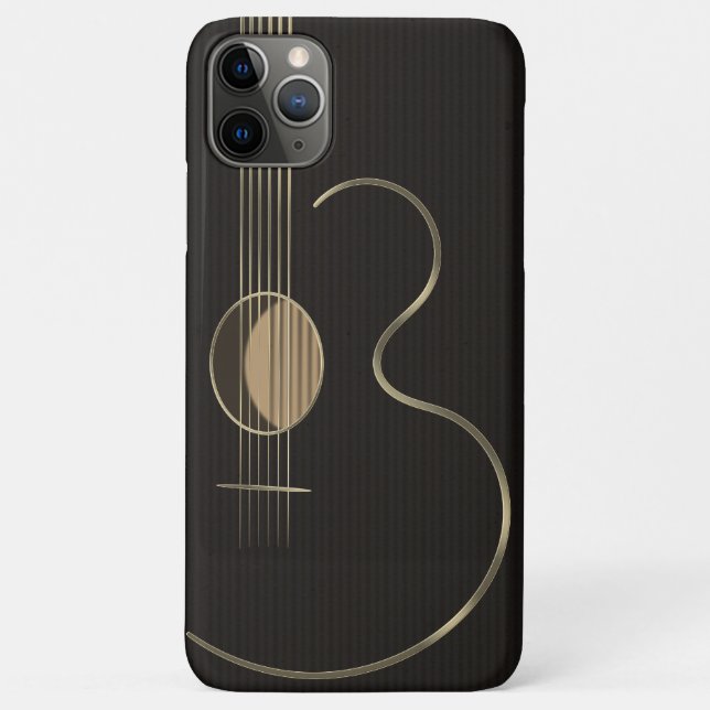 Six String Acoustic Guitar Case-Mate iPhone Case (Back)