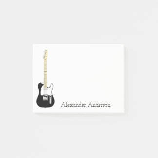 Six String Electric Guitar Personalise Post-it Notes