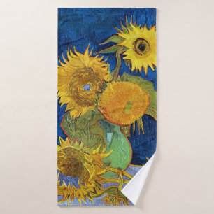 Six Sunflowers, Van Gogh Bath Towel