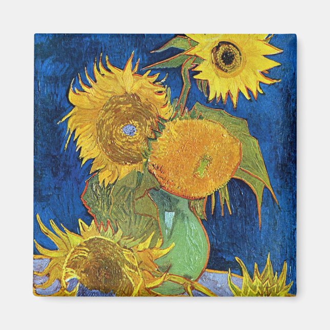 Six Sunflowers, Van Gogh Magnet (Front)
