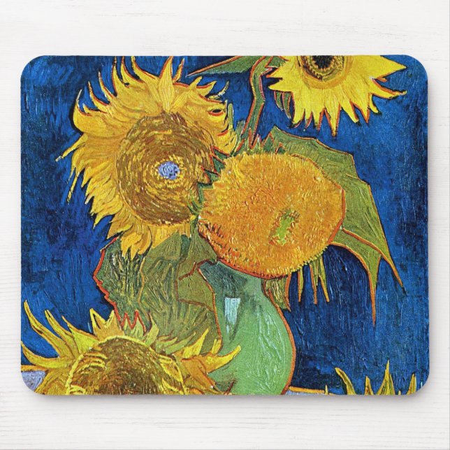 Six Sunflowers, Van Gogh Mouse Pad (Front)
