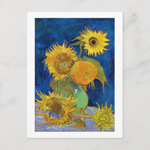 Six Sunflowers, Van Gogh Postcard