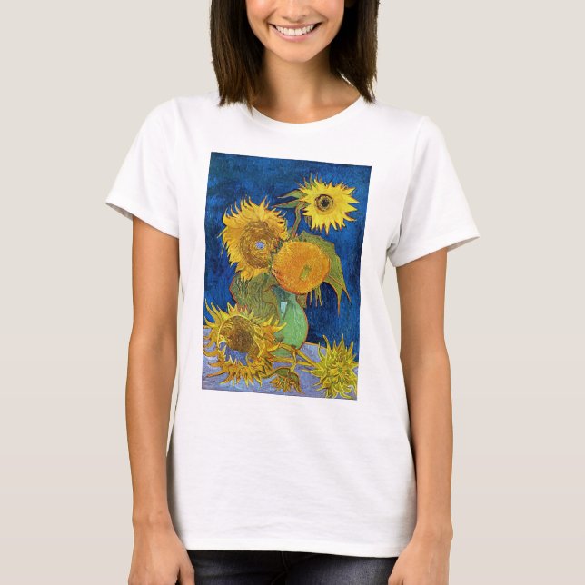 Six Sunflowers, Van Gogh T-Shirt (Front)