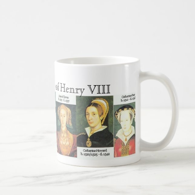 Six Wives Mug, The Six Wives of Henry VIII Coffee Mug (Right)