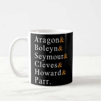 Six Wives Of Henry Viii English History Anne Boley Coffee Mug