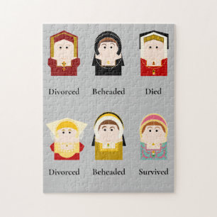 Six wives, Tudor Jigsaw Puzzle